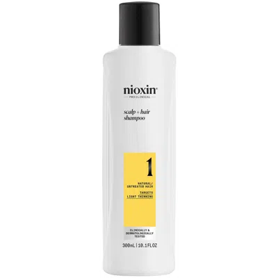 Nioxin Scalp And Hair Thickening System 1 Shampoo For Natural Hair With Light Thinning 300ml In White