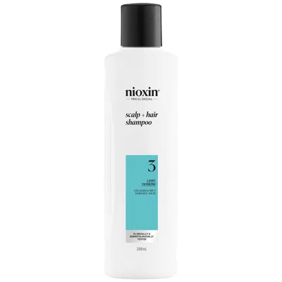 Nioxin Scalp And Hair Thickening System 3 Shampoo For Coloured Dry And Damaged Hair With Light Thinning 300 In White