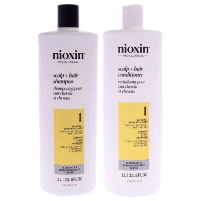 Nioxin System 1 Duo By  For Unisex - 2 X 33.8 oz Shampoo, Conditioner In Multi