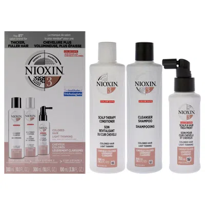 Nioxin System 3 Kit By  For Unisex - 3 Pc 10.1oz Color Safe Cleanser Shampoo, 10.1 oz Color Safe Scal In Multi