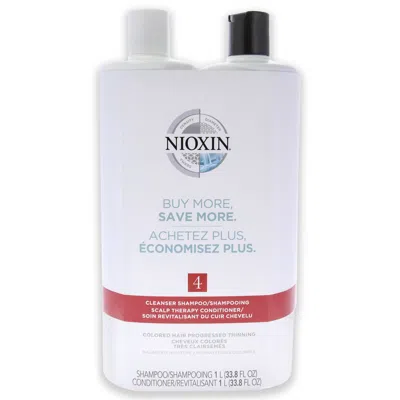 Nioxin System 4 Duo By  For Unisex - 2 X 33.8 oz Shampoo, Conditioner In White