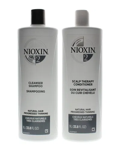 Nioxin Unisex 2 X 33.8oz System 2 Cleanser + Scalp Therapy Liter Duo In Multi