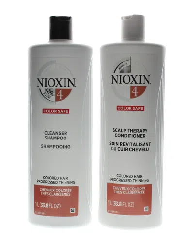 Nioxin Unisex 2 X 33.8oz System 4 Cleanser + Scalp Therapy Liter Duo In Multi