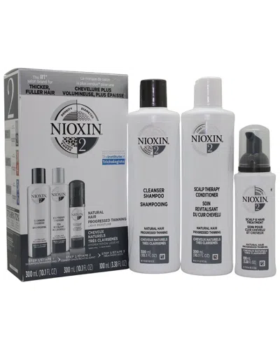Nioxin Unisex System 2 Starter Kit 3pc Set In Transparent