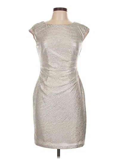 Pre-owned Nipon Boutique Cocktail Dress In Silver