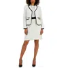 Nipon Boutique Women's Sparkle Contrast-trim Jacket & Pencil Skirt Suit In Multi