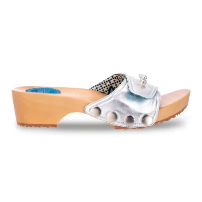 Nique Forde Women's Glazed Silver Lucille Sandals