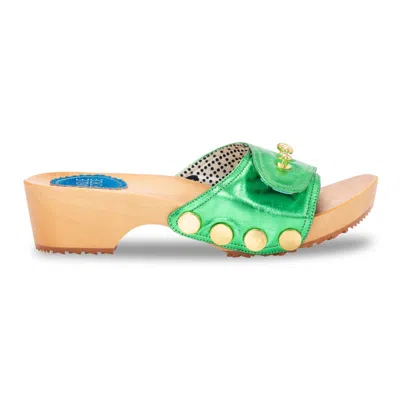 Nique Forde Women's Parakeet Green Lucille Sandals