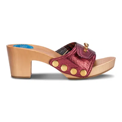 Nique Forde Women's Purple Mulberry Georgie Sandals In Burgundy
