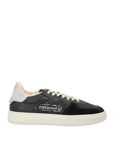 Nira Rubens Man Sneakers Black Size 8 Leather