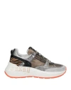 Nira Rubens Man Sneakers Grey Size 4 Leather, Textile Fibers In Grey