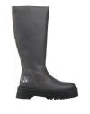 Nira Rubens Woman Knee Boots Steel Grey Size 7 Soft Leather In Grey