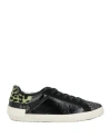 Nira Rubens Woman Sneakers Black Size 7 Soft Leather, Textile Fibers In Black