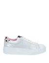 Nira Rubens Woman Sneakers Silver Size 7 Leather In Silver