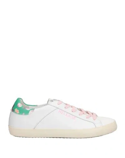 Nira Rubens Woman Sneakers White Size 7 Soft Leather, Textile Fibers