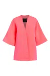 Niran Women's Pink / Purple Angelina Pink Faille Jacket In Pink/purple
