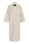 Niran Women's White Bailey Cream Wool Kimono Robe In White