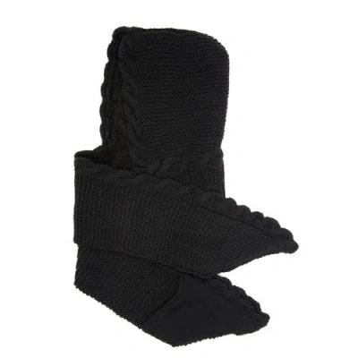 Nirvana Designs 2 Pocket Scarf Hood In Black