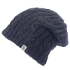 Nirvana Designs Alexander Cable Slouch In Charcoal