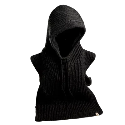 Nirvana Designs Bibbed Hood In Charcoal