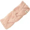 Nirvana Designs Braided Headband In Pink Quartz