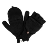 Nirvana Designs Bryant Fingerless Gloves W/ Flap In Black
