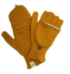 Nirvana Designs Bryant Fingerless Gloves W/ Flap In Honey