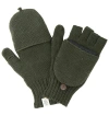 Nirvana Designs Bryant Fingerless Gloves W/ Flap In Olive