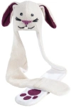 Nirvana Designs Bunny Hatscarf In White