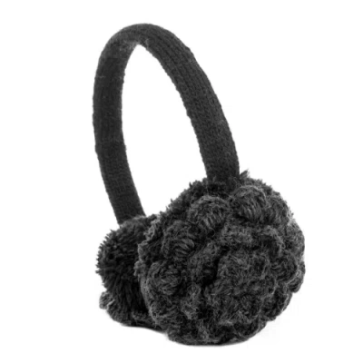 Nirvana Designs Camellia Earmuffs In Black/charcoal
