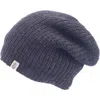 Nirvana Designs Cardigan Knit Slouch In Charcoal