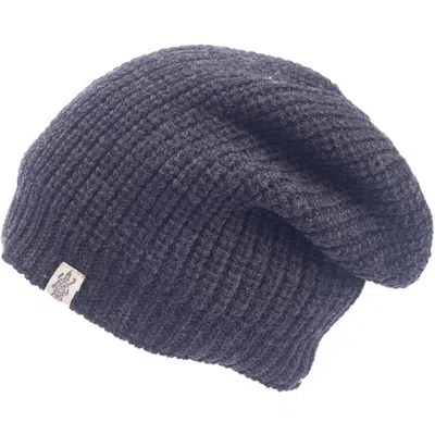 Nirvana Designs Cardigan Knit Slouch In Charcoal