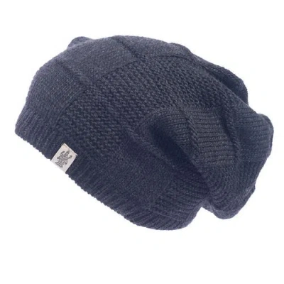 Nirvana Designs Checkered Slouch In Charcoal