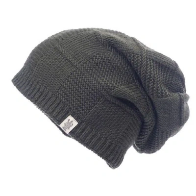 Nirvana Designs Checkered Slouch In Olive
