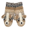 Nirvana Designs Crochet Chiwawa Mittens In White Combo