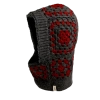 Nirvana Designs Crochet Patch Hood In Charcoal