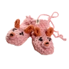 Nirvana Designs Crochet Piggy Mittens In White