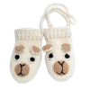 Nirvana Designs Crochet Pony Mittens In White