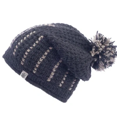 Nirvana Designs Ferry Slouch Hat In Charcoal