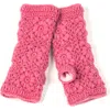 Nirvana Designs Flower Crochet Handwarmers In Honeysuckle