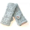 Nirvana Designs Flower Crochet Handwarmers In Sky