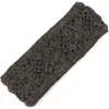 Nirvana Designs Flower Crochet Headband- Solids In Charcoal