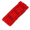 Nirvana Designs Flower Crochet Headband- Solids In Lipstick