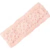 Nirvana Designs Flower Crochet Headband- Solids In Pink Quartz