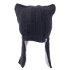 Nirvana Designs Illyrian Helmet Earflap Hat In Charcoal