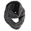 Nirvana Designs Lined Infinity Scarf In Black