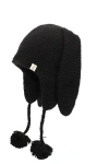 Nirvana Designs Long Ear Puppy Hat In Black