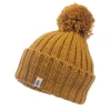 Nirvana Designs Park Fold Rib Pom Beanie In Honey