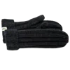 Nirvana Designs Ribbed Mittens In Black