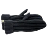 Nirvana Designs Ribbed Mittens In Charcoal